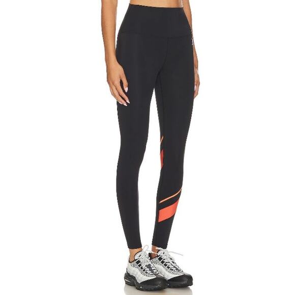 NWT P.E Nation Upward Leggings Black Orange Stripe XS Revolve - Picture 5 of 9